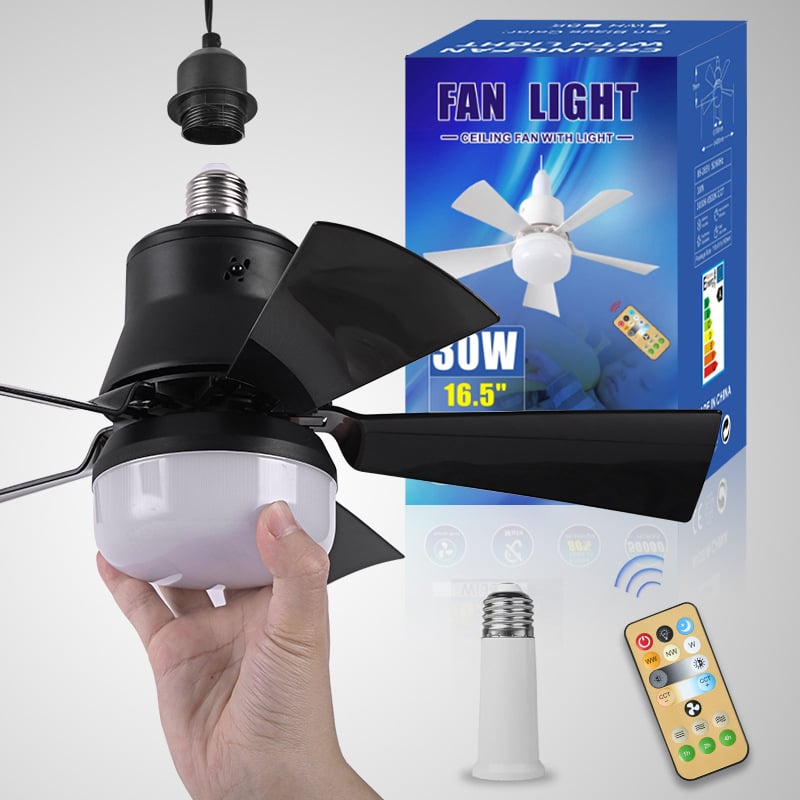 đ„ SmartBreezâą 40W LED-takflĂ€kt med lampa âš Ultratis, 20,5â med fjĂ€rrkontroll đŻ Perfekt för sovrum đŽ, kök đ©âđł & garage đ ïž + GRATIS B22-adapter đ