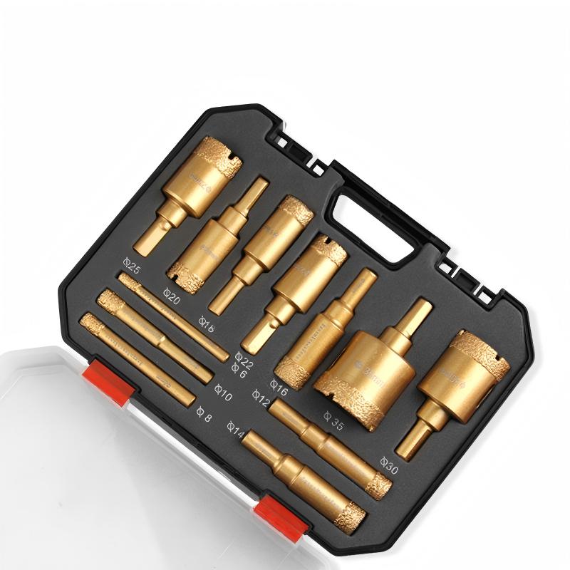 đđ50% RABATT!! â°Professionellt Torrborrsats med Diamantborr (6-35 mm)