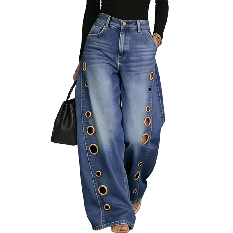 đąđą50% RABATT!! â° Damjeans med Vida Ben och Nit-detaljer