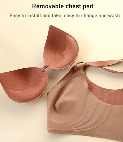 🦋 50% RABATT NU! 👙 Bygellös BH med Fjärilsbroderi – Is-silke Komfort & Lyft – Perfekt för Plus Size – Bär Hela Dagen 💕