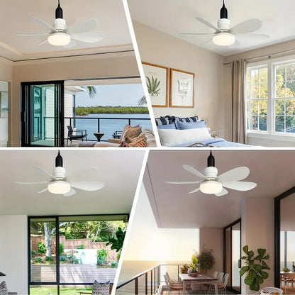 🔥 SmartBreez™ 40W LED-takfläkt med lampa ✨ Ultratis, 20,5” med fjärrkontroll 🎯 Perfekt för sovrum 😴, kök 👩‍🍳 & garage 🛠️ + GRATIS B22-adapter 🔌
