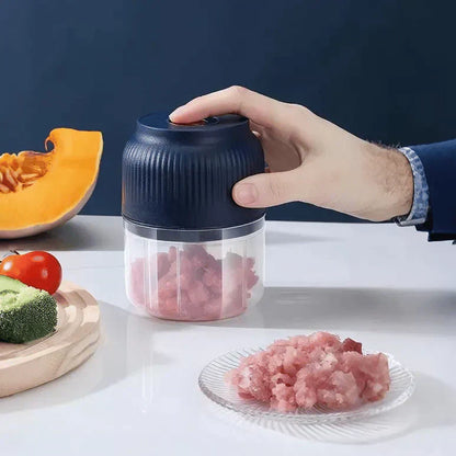 ⚡ 50% RABATT NU! 🥗 Trådlös Elektrisk Matkvarn – Höghastig Köttkvarn & Vitlökspress för Kök & Camping 🏕️