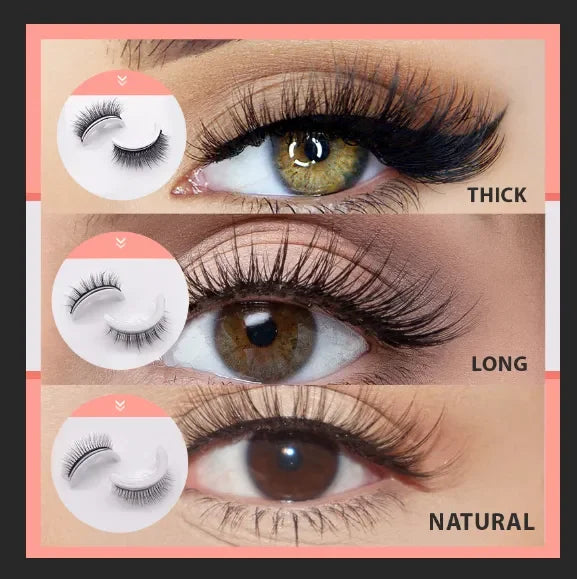 🔥 KÖP 2 FÅ 1 GRATIS! Få naturligt vackra ögon utan tung makeup – mjuka lösögonfransar för en perfekt vardagslook ✨