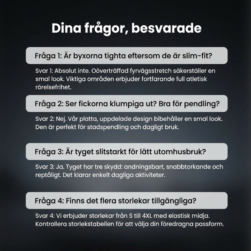 🔥HET FÖRSÄLJNING 49% RABATT🥰 MultiPants - slitstarka cargobyxor med hög stretch och flera fickor