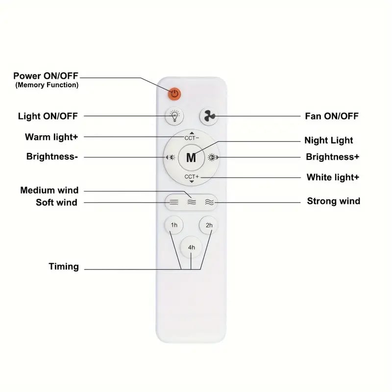 🔥 SmartBreez™ 40W LED-takfläkt med lampa ✨ Ultratis, 20,5” med fjärrkontroll 🎯 Perfekt för sovrum 😴, kök 👩‍🍳 & garage 🛠️ + GRATIS B22-adapter 🔌