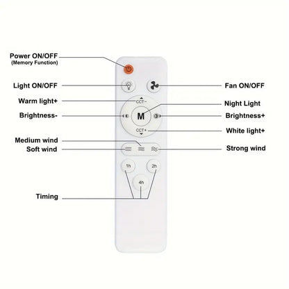 🔥 SmartBreez™ 40W LED-takfläkt med lampa ✨ Ultratis, 20,5” med fjärrkontroll 🎯 Perfekt för sovrum 😴, kök 👩‍🍳 & garage 🛠️ + GRATIS B22-adapter 🔌