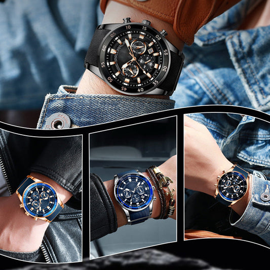 🔥Nyhet 50 % RABATT🎁⌚ HERRWATERPROOF KVARTSUr - DIN ÄVENTYRSKOMPIS! 🌊