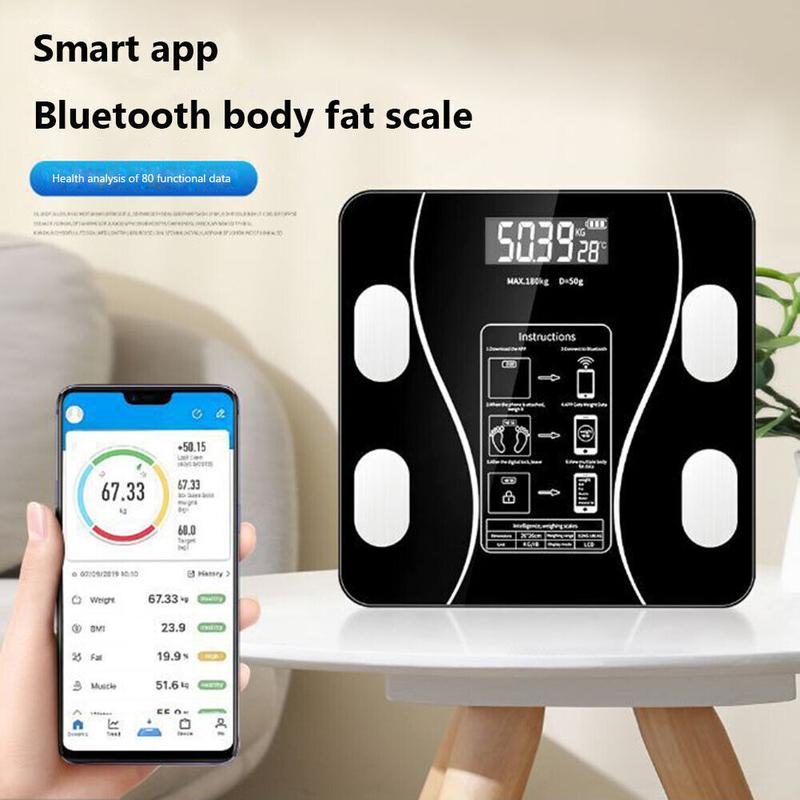 ⏳Sista dagen i rean – 50 % rabatt🔥Smart digital trådlös BMI-våg med LCD-skärm