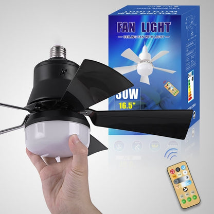 🔥 SmartBreez™ 40W LED-takfläkt med lampa ✨ Ultratis, 20,5” med fjärrkontroll 🎯 Perfekt för sovrum 😴, kök 👩‍🍳 & garage 🛠️ + GRATIS B22-adapter 🔌