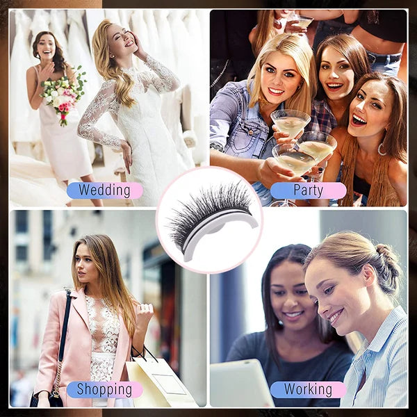 🔥 KÖP 2 FÅ 1 GRATIS! Få naturligt vackra ögon utan tung makeup – mjuka lösögonfransar för en perfekt vardagslook ✨