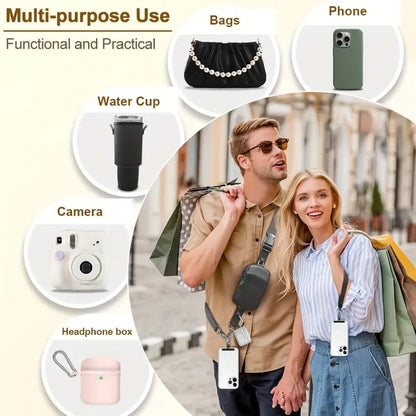 ❣️REA 50% RABATT📱Stor tvärremväska för mobil – justerbar längd, unisex passar alla stora storlekar för män och kvinnor🎒