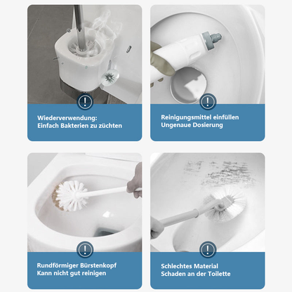 🚽💦Engångsutbytbar väggmonterad innovativ toalettborstesats✨