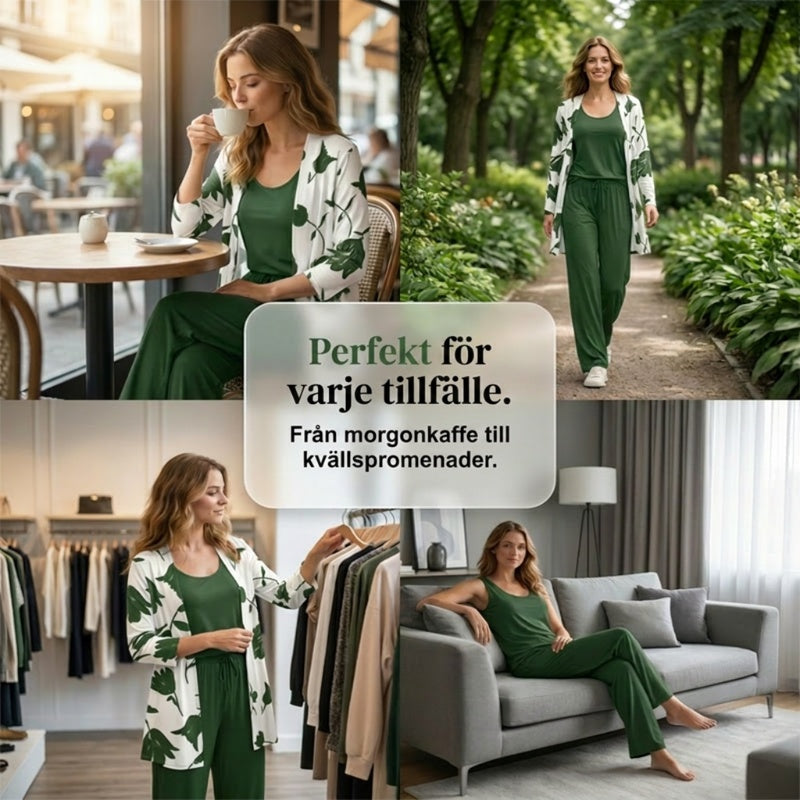👚 Bekvämt 3-delat set för dam – snyggt, mjukt och perfekt för vardagsbruk ✨💃