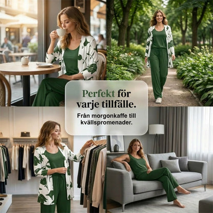 👚 Bekvämt 3-delat set för dam – snyggt, mjukt och perfekt för vardagsbruk ✨💃