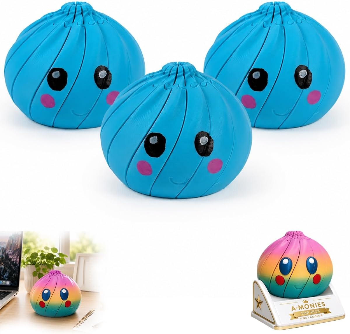 🦜 3D-tryckta dumplings – Mjuk & stresslindrande leksak | SPARA 50% idag! 🎁