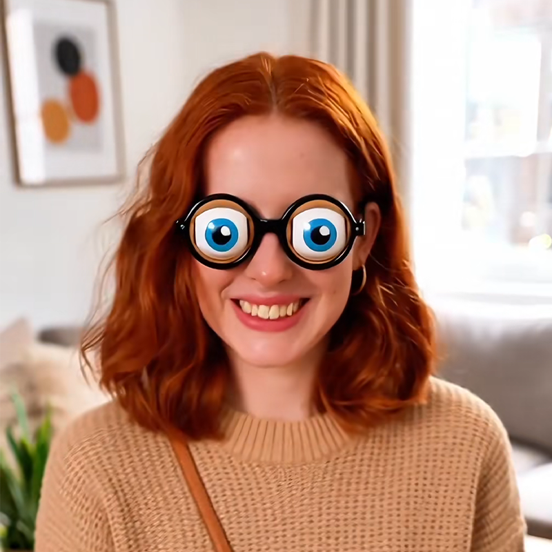 💥 50% RABATT 🎭 Roliga ögonglasögon med snöre 👀 Perfekt för födelsedagar, maskerad och oförglömliga partyögonblick 🎉