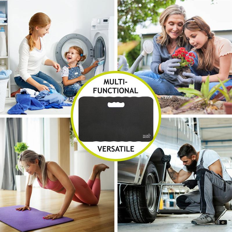 🦵🧘 Extra tjocka knämattor – 3 cm dämpning, vattentäta, halkfria. Komfort för trädgårdsarbete, städning och gör-det-själv-arbete. 🧎🏡