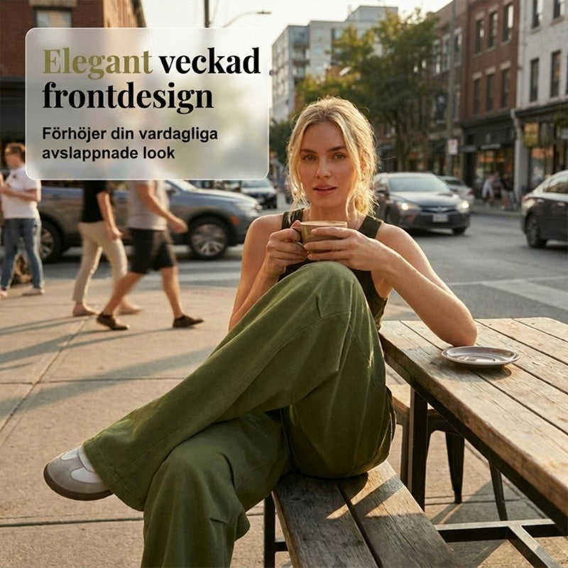 👖 50 % RABATT NU! 🏆 Voluminösa, veckade byxor i lanternstil – luftiga, eleganta och med vida ben – perfekta för en chic sommarlook eller ett formellt tillfälle ✨