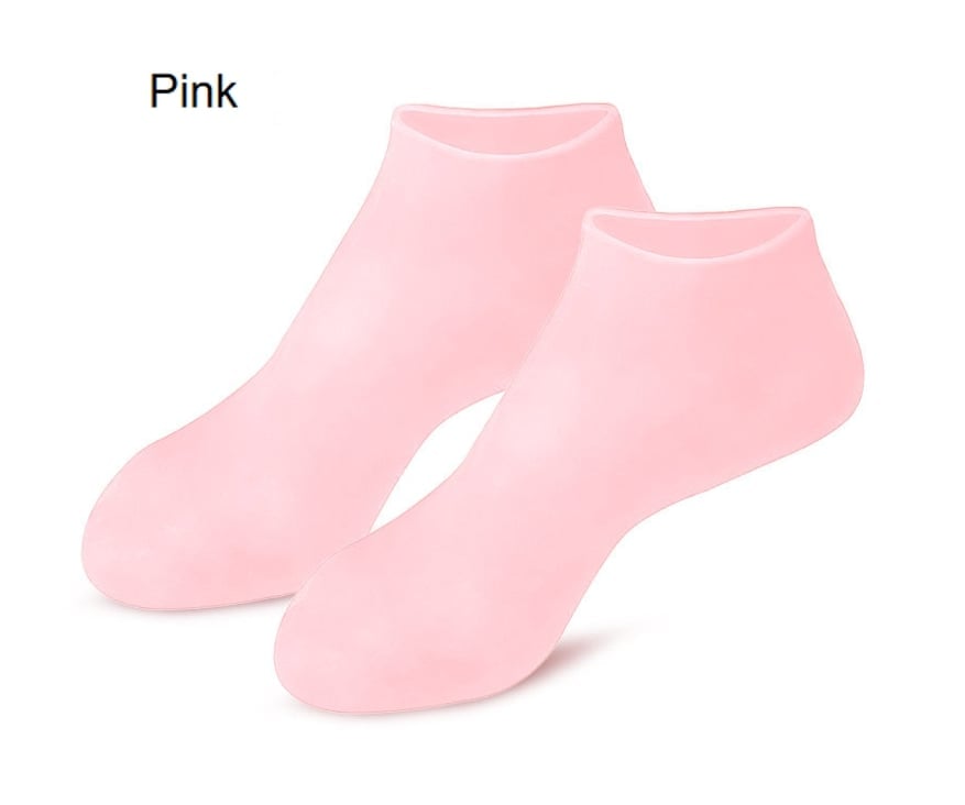🔥Få 3 stycken för priset av 1!✨Njut av fotspa var som helst, när som helst!👣Fuktgivande fotmaskar, exfolierande silikonstrumpor