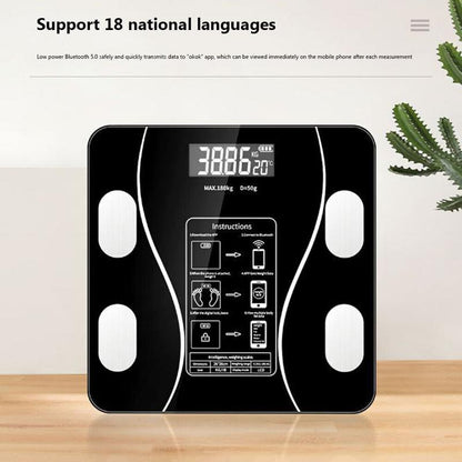 ⏳Sista dagen i rean – 50 % rabatt🔥Smart digital trådlös BMI-våg med LCD-skärm