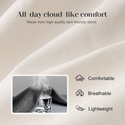 🔥50 % RABATT IDAG! 🌸Dambyxor i bomullslinen med elastisk midja ✨Luftiga, ledig passform och lätt sommarstil