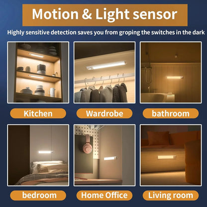 ✨🔥Snabba rea✨🔥 | 🔥3-färgad belysning, stämpelfri, smart sensor, magnetisk, uppladdningsbar LED-lampa💡