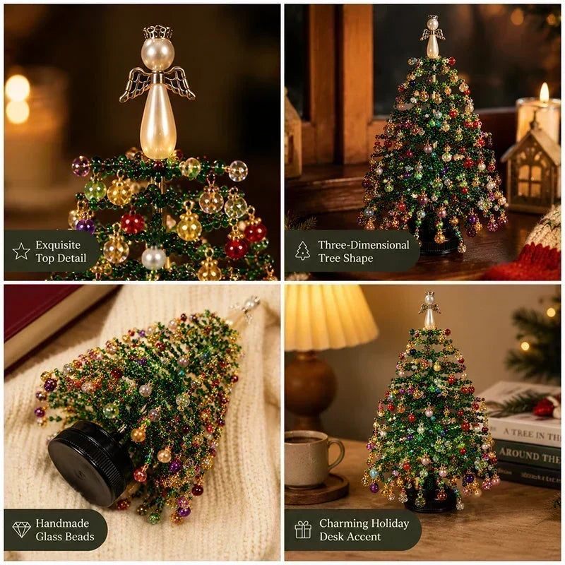 🎄 50% RABATT NU! DIY‑kit med pärlgran – komplett set med pärlor, ängeldekoration & instruktioner – skapa din egen glittrande juldekoration – perfekt present och pysselprojekt för hela familjen 🎅✨