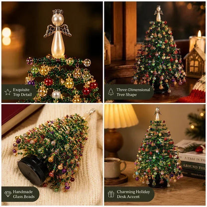 🎄 50% RABATT NU! DIY‑kit med pärlgran – komplett set med pärlor, ängeldekoration & instruktioner – skapa din egen glittrande juldekoration – perfekt present och pysselprojekt för hela familjen 🎅✨