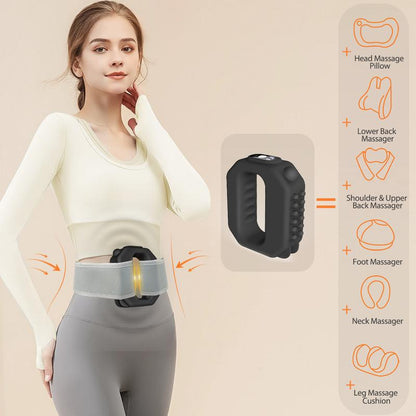💖ADDWIN🇬🇧 R10 Mini Fascia Ring-massageapparat – din bästa kompis för tonad mage och mindre magont, vart som helst, när som helst! 💆‍♀️✨