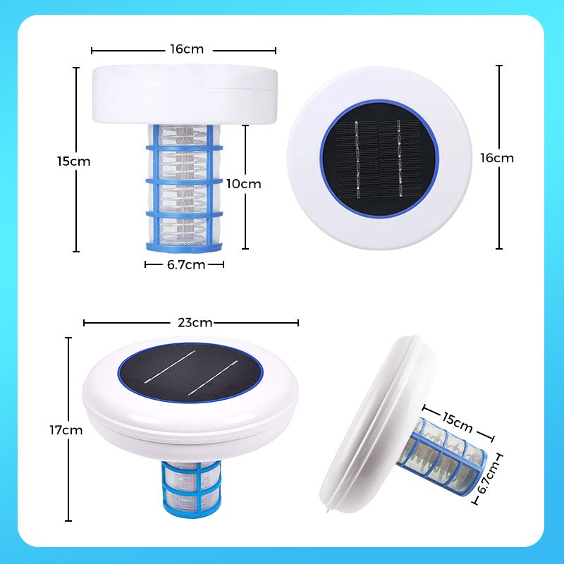 🏊 50% RABATT NU! ☀️ Solenergidriven Pooljonisator – Bästsäljare! Kristallklart Vatten Utan Kemi – Perfekt för Badpoolen 🌊