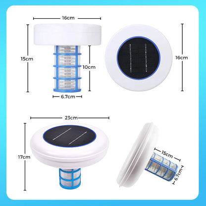 🏊 50% RABATT NU! ☀️ Solenergidriven Pooljonisator – Bästsäljare! Kristallklart Vatten Utan Kemi – Perfekt för Badpoolen 🌊