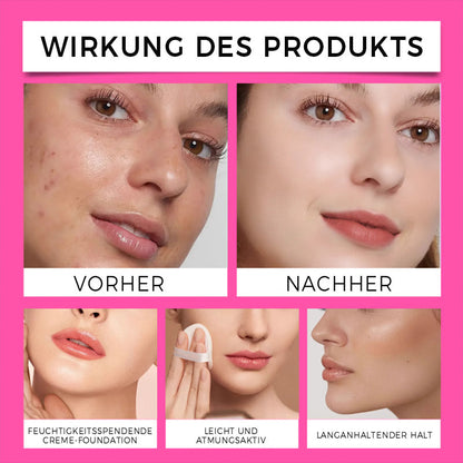 ✨ Återfuktande Krämfoundation – Felfri Look, Vårdande Formula & Långvarig Täckning 🌸