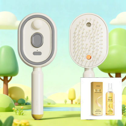 💆‍♀️ 50 % RABATT NU! 💧 Elektrisk spray & massage hårborste – lindrande hårbottenmassage, fin dimspray & slät hårvård, red ut trassel, näring & avkoppling ✨