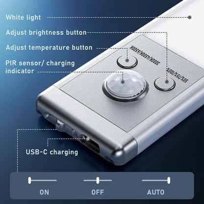 ✨🔥Snabba rea✨🔥 | 🔥3-färgad belysning, stämpelfri, smart sensor, magnetisk, uppladdningsbar LED-lampa💡