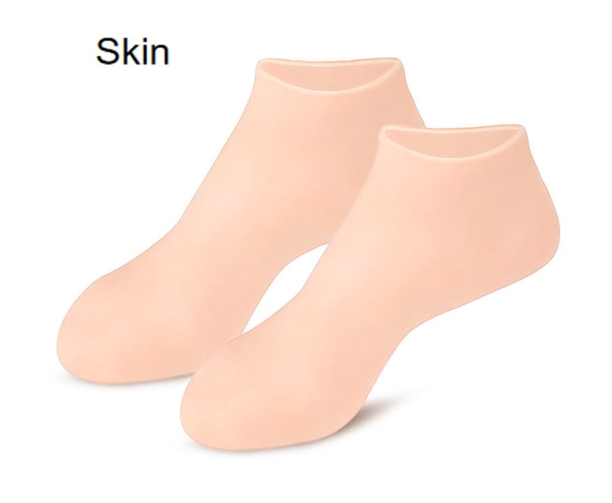 🔥Få 3 stycken för priset av 1!✨Njut av fotspa var som helst, när som helst!👣Fuktgivande fotmaskar, exfolierande silikonstrumpor