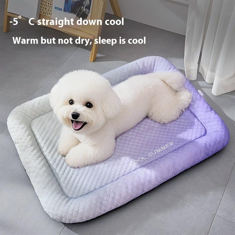 🐶🧊 50 % RABATT! Sluta se ditt flämtande husdjur ligga på det heta golvet! Det här är ingen vanlig matta, utan en personlig luftkonditionering för pälsen. Sidenet absorberar värmen och förblir iskallt i timmar!