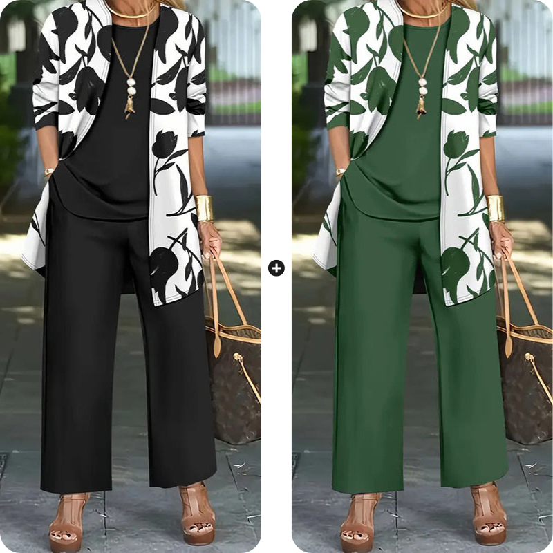 👚 Bekvämt 3-delat set för dam – snyggt, mjukt och perfekt för vardagsbruk ✨💃