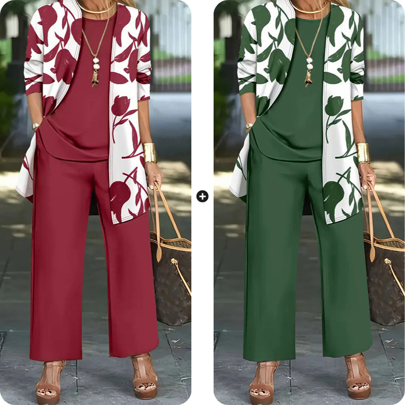 👚 Bekvämt 3-delat set för dam – snyggt, mjukt och perfekt för vardagsbruk ✨💃