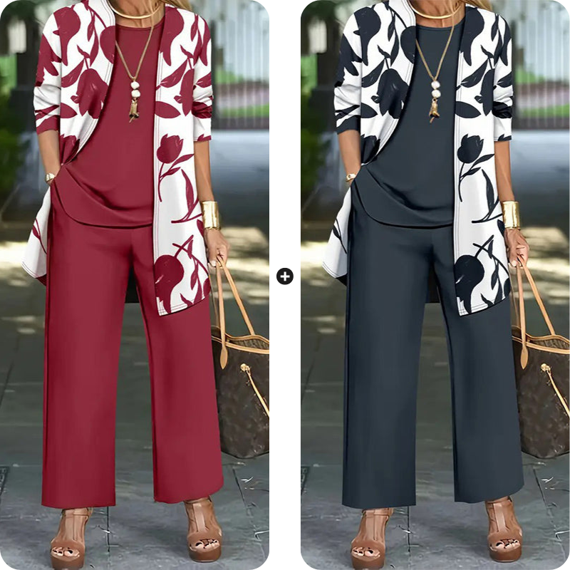 👚 Bekvämt 3-delat set för dam – snyggt, mjukt och perfekt för vardagsbruk ✨💃