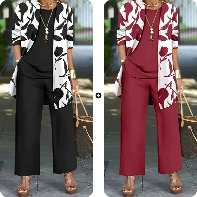 👚 Bekvämt 3-delat set för dam – snyggt, mjukt och perfekt för vardagsbruk ✨💃