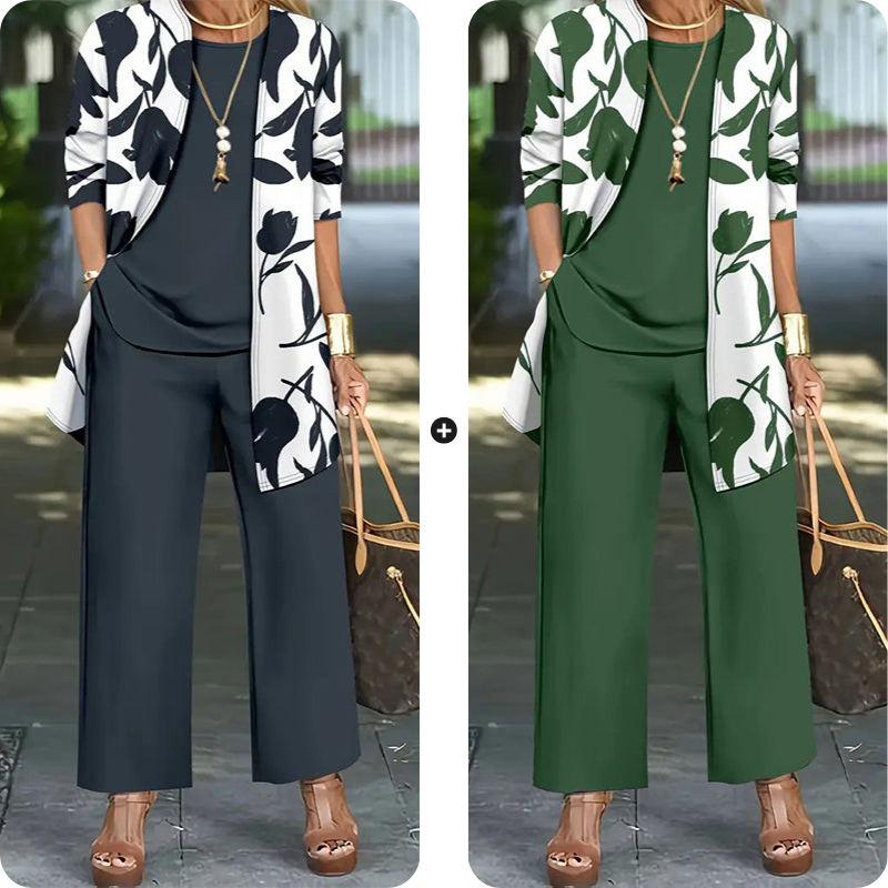 👚 Bekvämt 3-delat set för dam – snyggt, mjukt och perfekt för vardagsbruk ✨💃