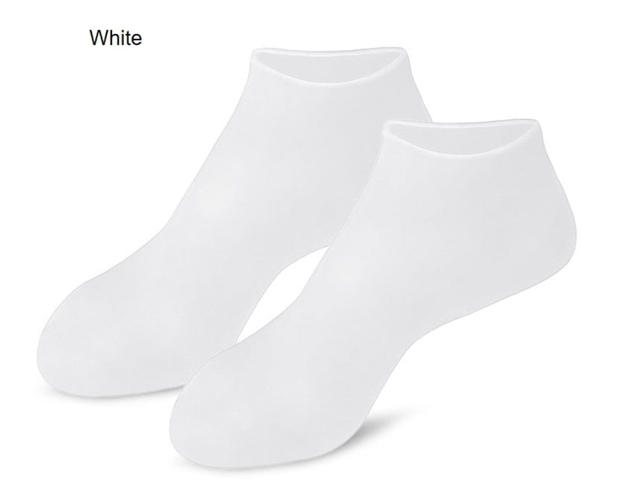 🔥Få 3 stycken för priset av 1!✨Njut av fotspa var som helst, när som helst!👣Fuktgivande fotmaskar, exfolierande silikonstrumpor