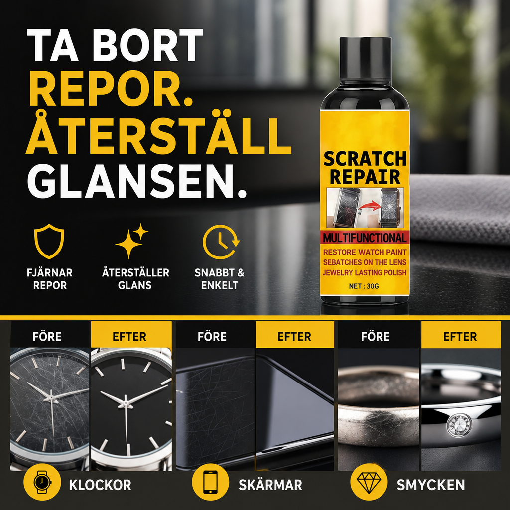 🔍 50% RABATT NU! Multifunktionell polish mot repor – återställer klarhet och glans på klockor, smycken, linser och metall ✨🛡️