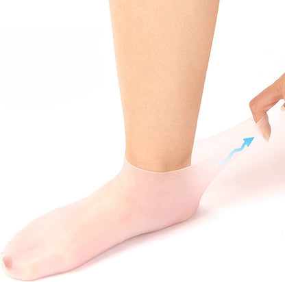 🔥Få 3 stycken för priset av 1!✨Njut av fotspa var som helst, när som helst!👣Fuktgivande fotmaskar, exfolierande silikonstrumpor