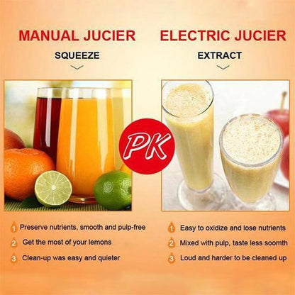 🍹 Kraftfull handpress – slätare juice på sekunder, utan krångliga maskiner ⚡