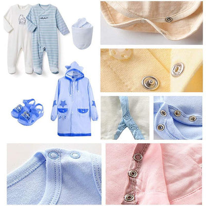 🧵 50% RABATT! 🔘 DIY-knappknäppningssats – Komplett Toolkit, Enkel Att Använda & Förstärker Dina Kläder ✂️