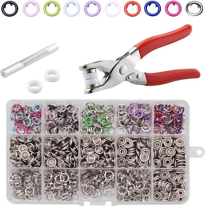 🧵 50% RABATT! 🔘 DIY-knappknäppningssats – Komplett Toolkit, Enkel Att Använda & Förstärker Dina Kläder ✂️