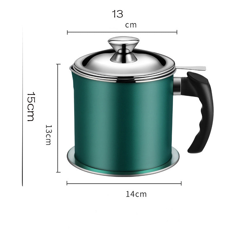 🍳 50% RABATT NU! 🔥 Oljekanna i Rostfritt Stål 304 – Hållbar & Läcksäker – Perfekt för Förvaring av Matolja – Inbyggt Filter & Dammtätt Lock ✨