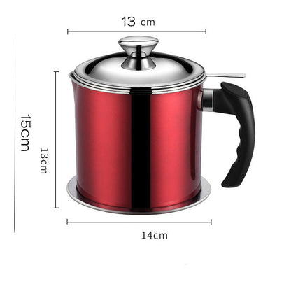 🍳 50% RABATT NU! 🔥 Oljekanna i Rostfritt Stål 304 – Hållbar & Läcksäker – Perfekt för Förvaring av Matolja – Inbyggt Filter & Dammtätt Lock ✨
