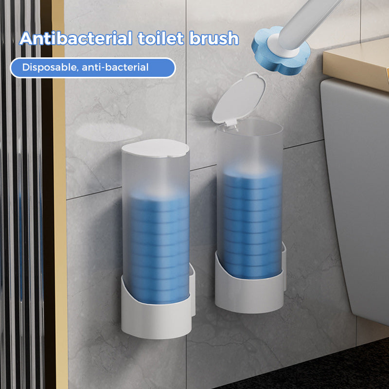 🚽💦Engångsutbytbar väggmonterad innovativ toalettborstesats✨